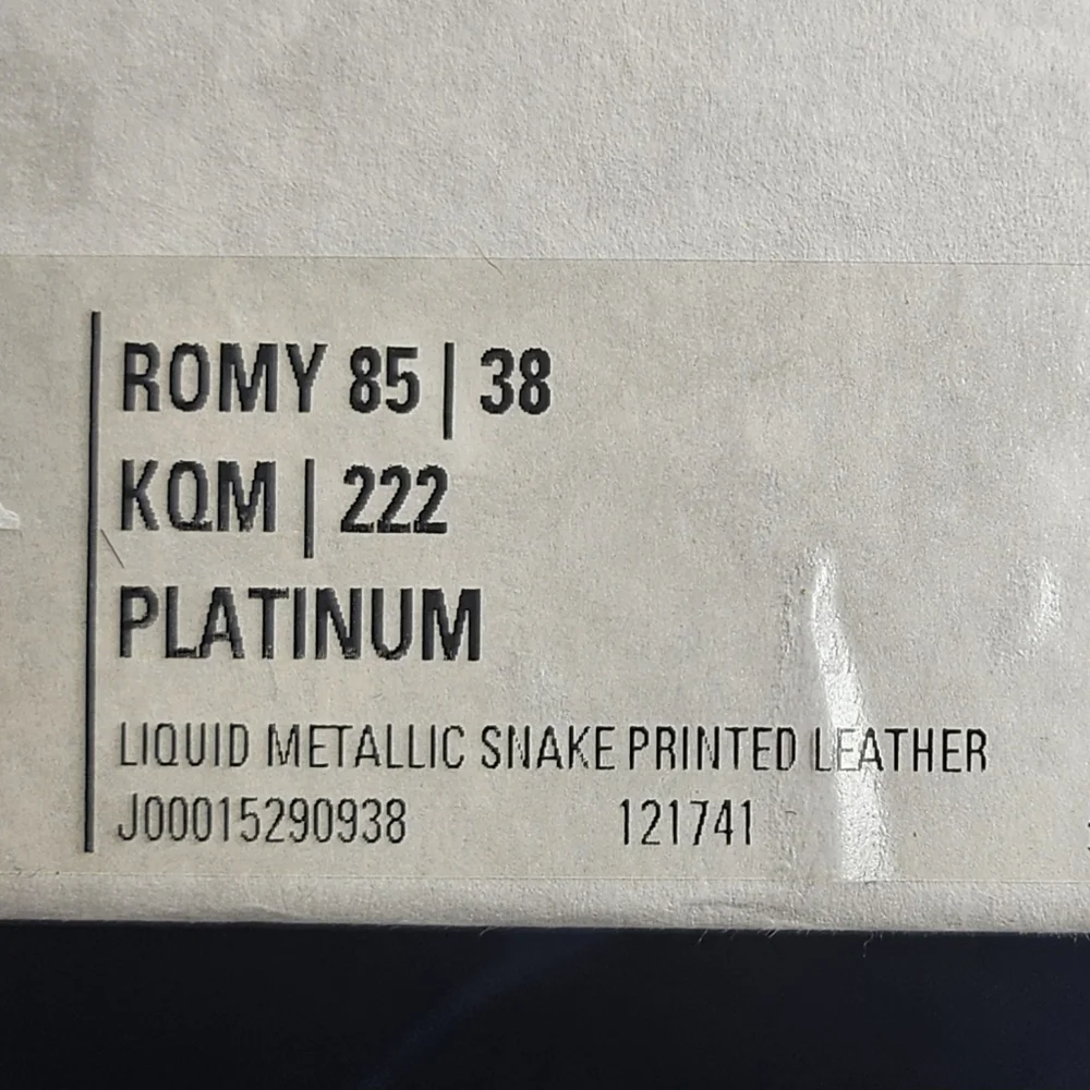 ❤️SPECIAL❤️NWT.JIMMY CHOO Romy 85 In Metallic Snakeprint Leather - Picture 12 of 13